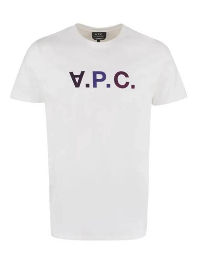 Men's VPC Logo Short Sleeve T-Shirt White - A.P.C. - BALAAN 2