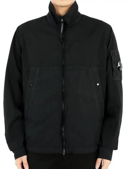 Tylon L Zipper Long Sleeve Shirt Black - CP COMPANY - BALAAN 2