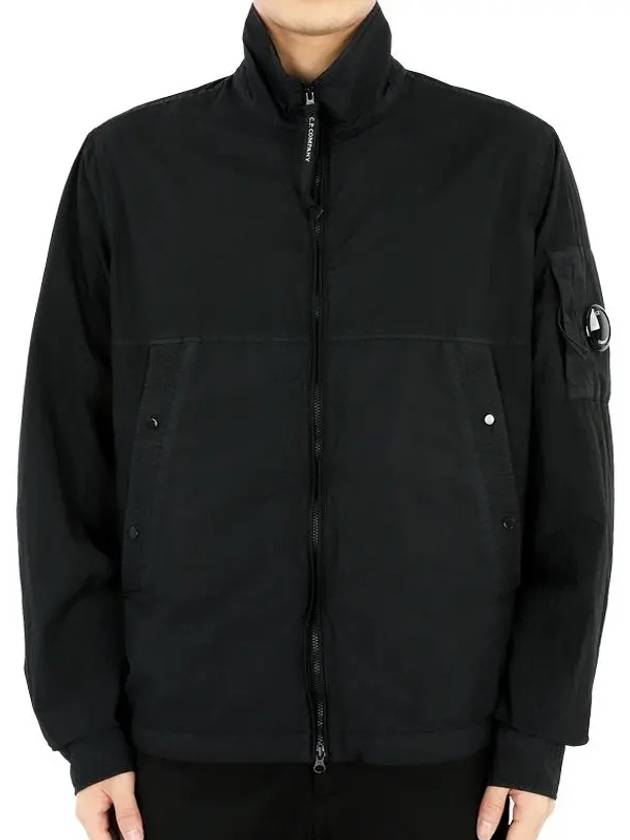 Tylon L Zipper Long Sleeve Shirt Black - CP COMPANY - BALAAN 3