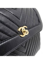 Women s A57215 black chevron gold decorated backpack - CHANEL - BALAAN 9