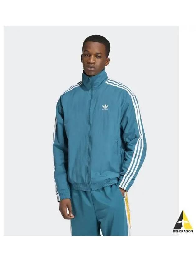 adidas Woven Firebird Track Top Blue Green IZ2415 - ADIDAS - BALAAN 2