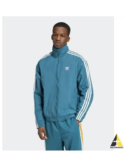 adidas Woven Firebird Track Top Blue Green IZ2415 - ADIDAS - BALAAN 1