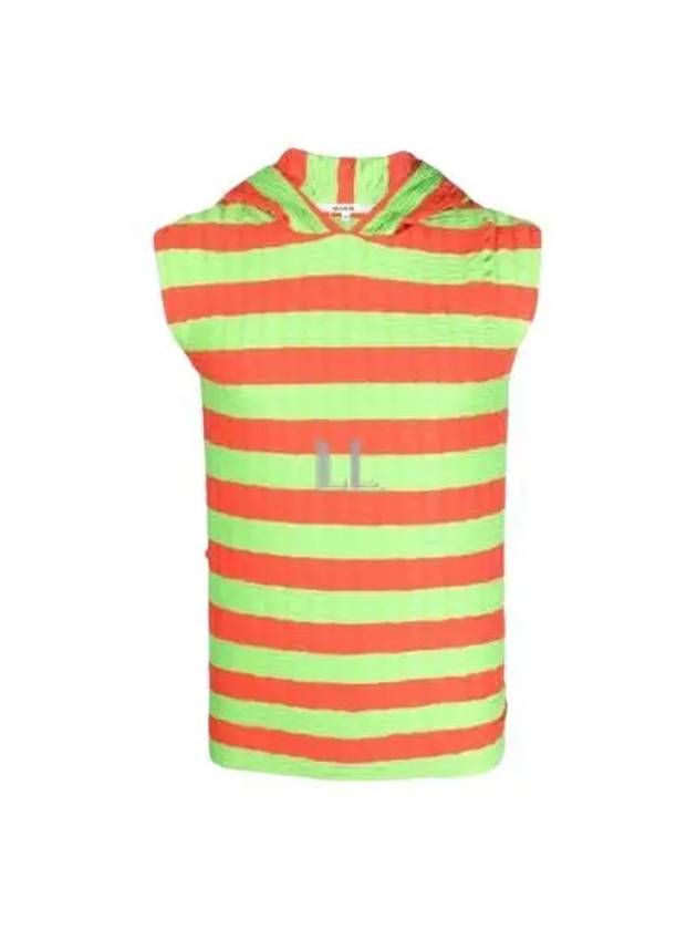 Stripe Hooded Sleeveless Green Orange - SUNNEI - BALAAN 2