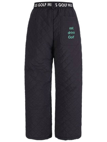 windbreak quilting pantsblack winter padded windbreak pants - MILESANDMILESANDMILES - BALAAN 1