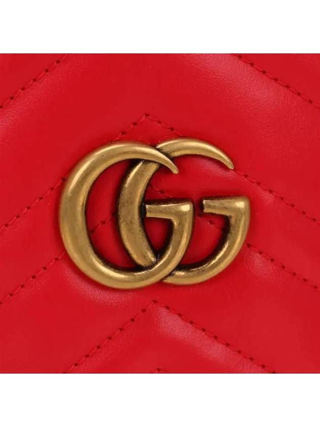 GG Marmont Matelasse Mini Bucket Bag Red - GUCCI - BALAAN 6