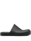 Intrecciato Rubber Clogs Slippers Black - BOTTEGA VENETA - BALAAN 2