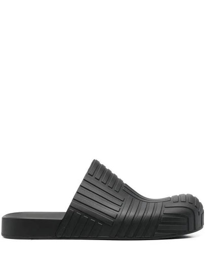 Intrecciato Rubber Clogs Slippers Black - BOTTEGA VENETA - BALAAN 2