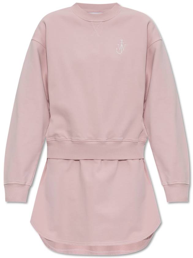 JW Anderson Dress With Logo, Women's, Pink - JW ANDERSON - BALAAN 1