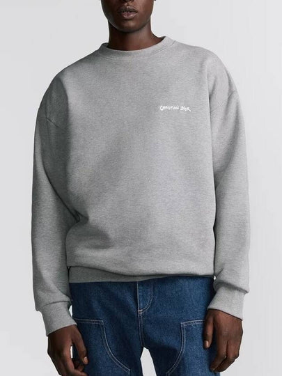 Tag Oversized Cut Sweatshirt Grey - DIOR - BALAAN 2