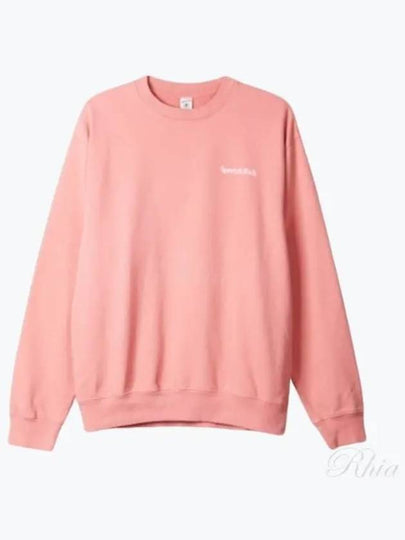 Logo Print Crew Neck Cotton Sweatshirt Pink - SPORTY & RICH - BALAAN 2