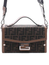 Baguette Soft Cross Bag Brown - FENDI - BALAAN 3