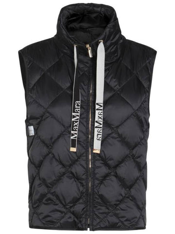 Tregic Water Repellant Technical Canvas Vest Black - MAX MARA - BALAAN 1