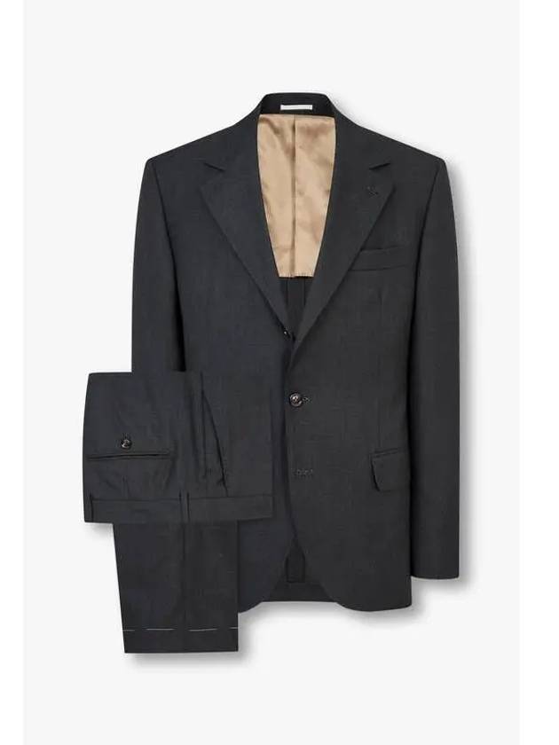 Men s No Sheet Lapel Wool Single Suit Black - BRUNELLO CUCINELLI - BALAAN 1