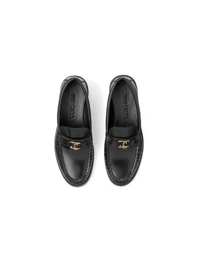 ADDIE leather loafers JC XXF BLACK - JIMMY CHOO - BALAAN 3