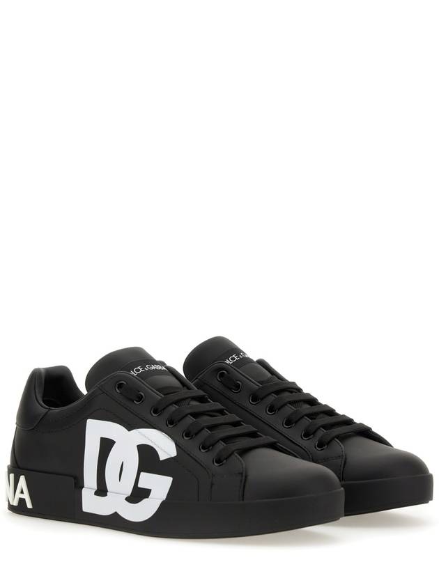 Saint Tropez Calfskin Sneakers Black - DOLCE&GABBANA - BALAAN 9