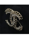 CC logo crystal chain brooch - CHANEL - BALAAN 3