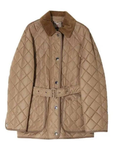 Diamond Quilted Nylon Jacket Women - BURBERRY - BALAAN 1