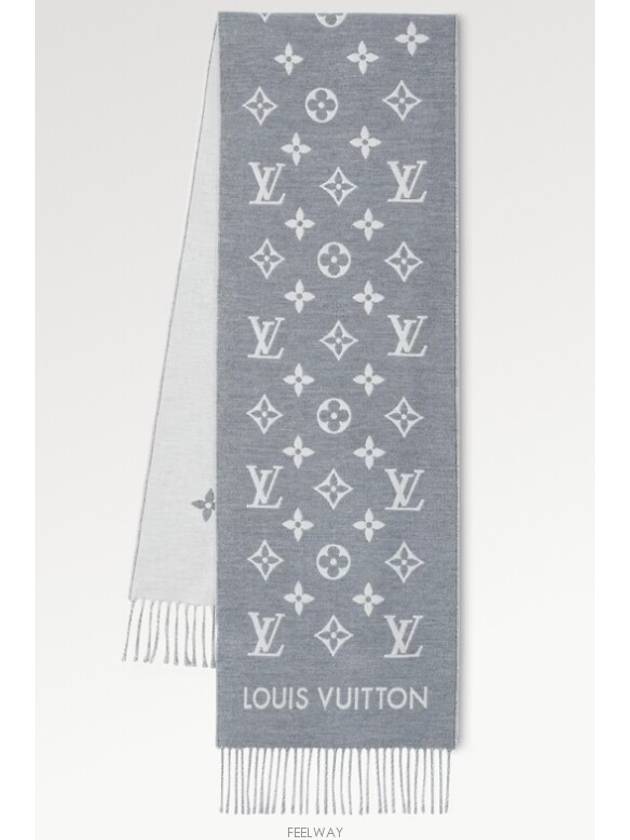 All About Monogram Wool Scarf Grey - LOUIS VUITTON - BALAAN 3