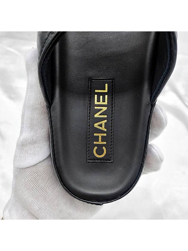 CC Logo Velcro Sandals Black - CHANEL - BALAAN 9