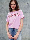 Love Song Half_Sleeve T shirt_Pink - SORRY TOO MUCH LOVE - BALAAN 1