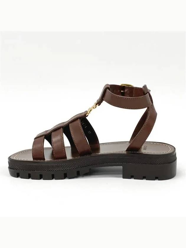 Clea Triomphe Gladiator Sandals Brown - CELINE - BALAAN 5