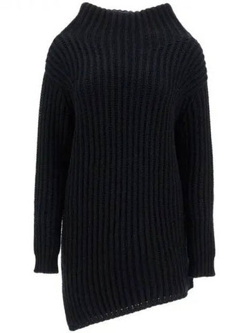 Max Mara Lacuna asymmetric wool cashmere knit - MAX MARA - BALAAN 1