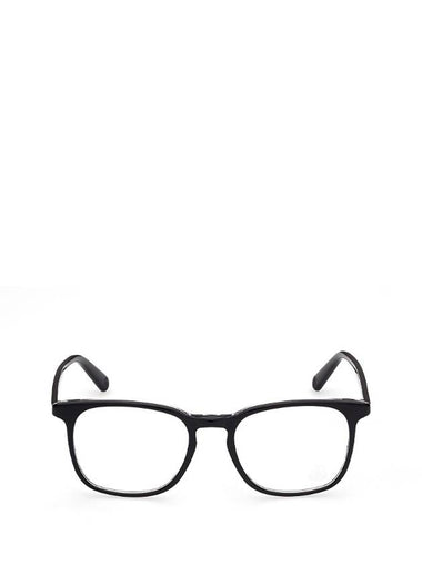 Eyewear Square Horn Rimmed Eyeglasses Black - MONCLER - BALAAN 1