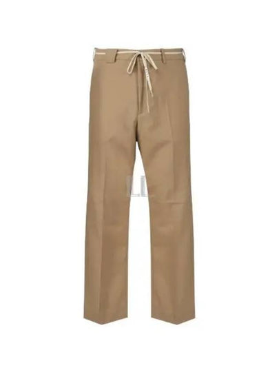 Wool Straight Pants Beige - MARNI - BALAAN 2