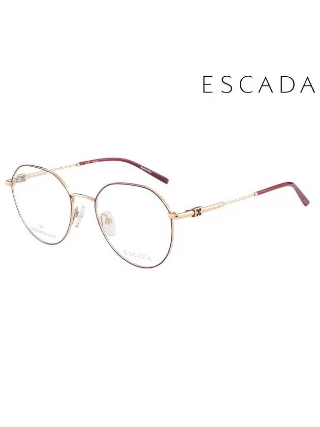 Glasses Frame VES C73F 53007A Round Men Women - ESCADA - BALAAN 1