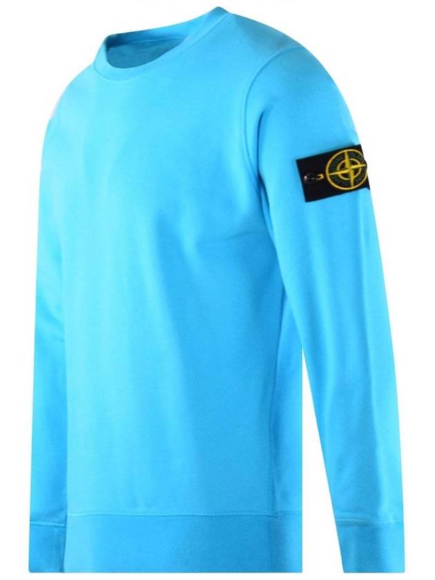 Men's Wappen Patch Sweatshirt Sky Blue - STONE ISLAND - BALAAN 3