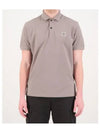 Compass Patch Short Sleeve Polo Shirt Grey - STONE ISLAND - BALAAN 2