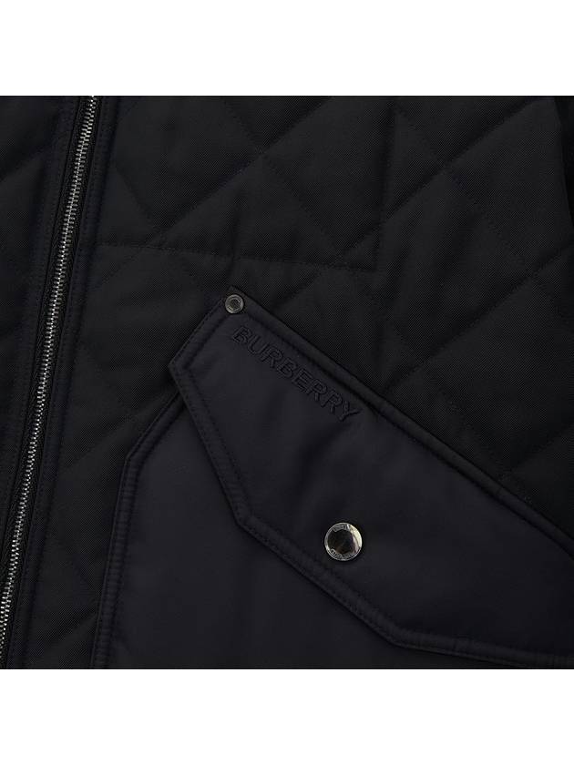 Diamond Quilted Thermoregulated Jacket Black - BURBERRY - BALAAN 8