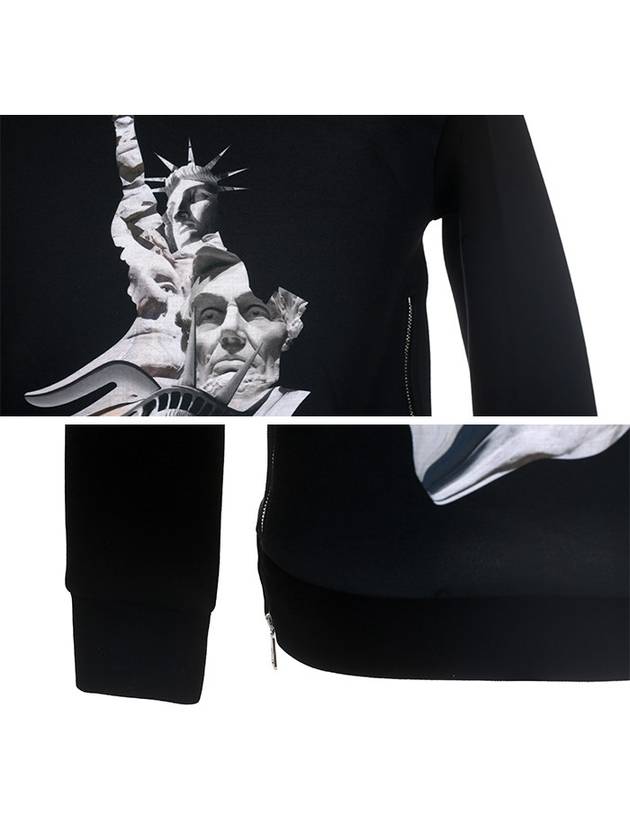 Statue of Liberty Sweatshirt Black - NEIL BARRETT - BALAAN 6