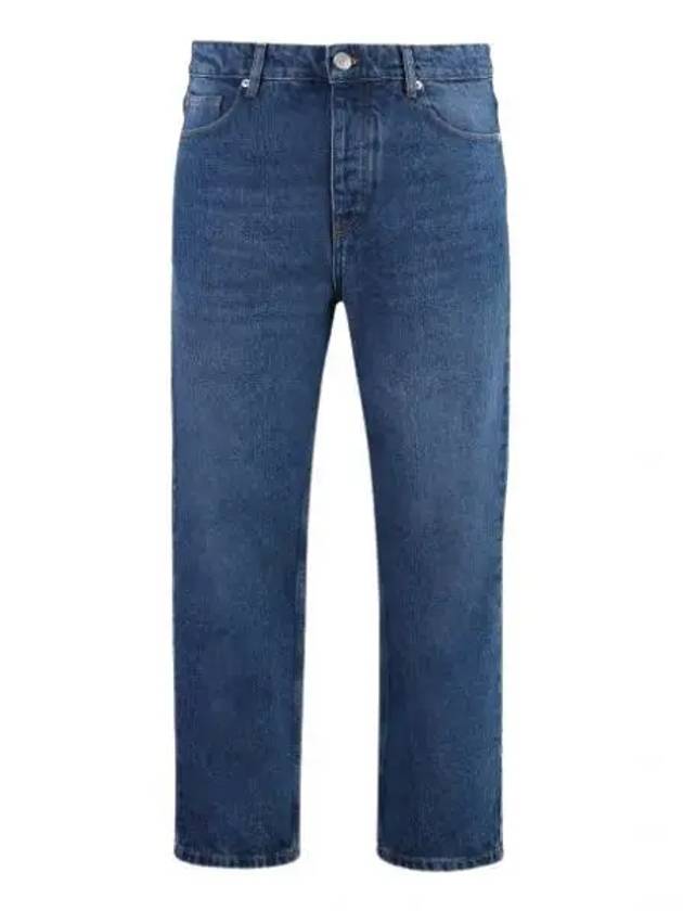 Low Rise Straight Jeans Blue - AMI - BALAAN 2