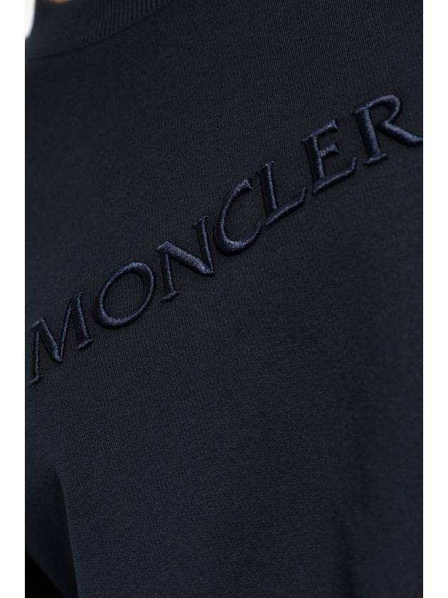 Moncler Sweatshirt With Logo, Women's, Navy Blue - MONCLER - BALAAN 5