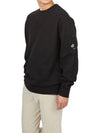 Emerized Diagonal Fleece Lens Sweatshirt Black - CP COMPANY - BALAAN 5