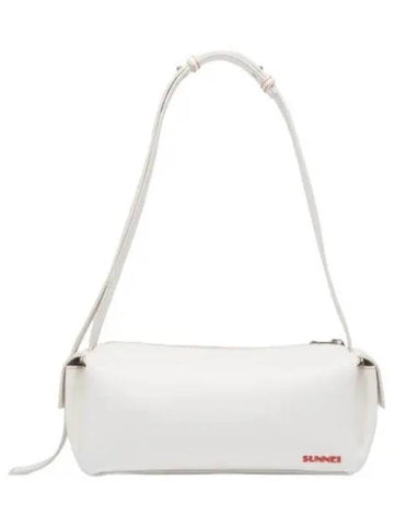 Bauletto Pelle Lisica Crossbody Bag Off White - SUNNEI - BALAAN 1