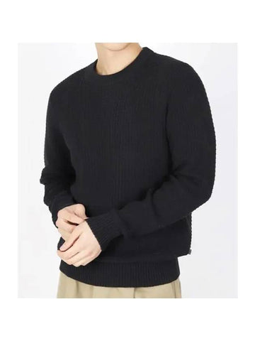 Archer Structure Crew Neck Sweatshirt Black - J.LINDEBERG - BALAAN 1