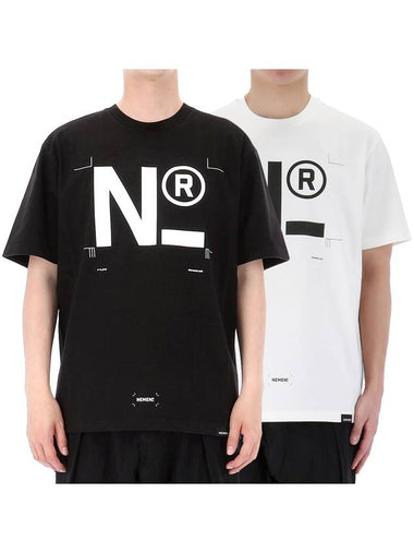 2 types of logo font short sleeve tshirts NMN_E23141T - NEMEN - BALAAN 1