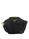 Leather Mini Shoulder Bag Black - PRADA - BALAAN 1