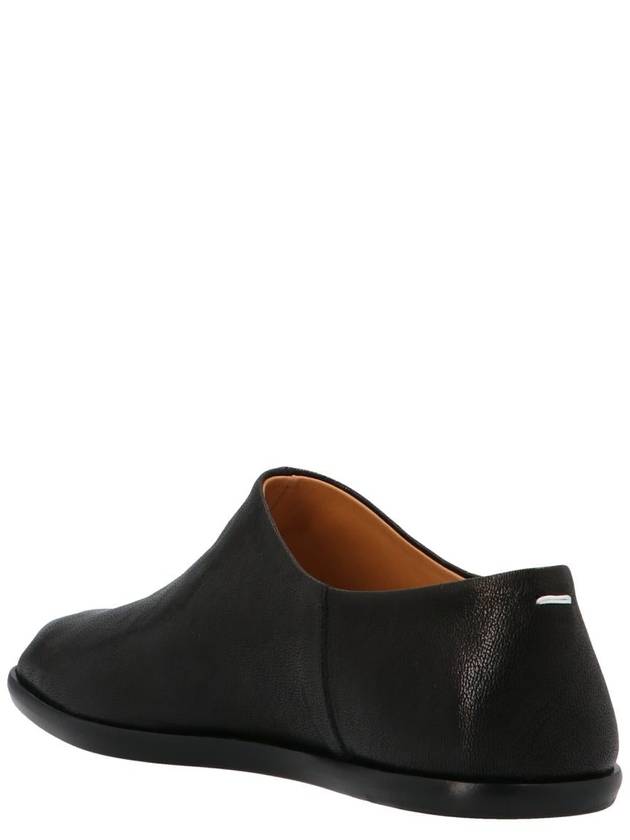 Tabi Babouche Leather Slippers Black - MAISON MARGIELA - BALAAN 3