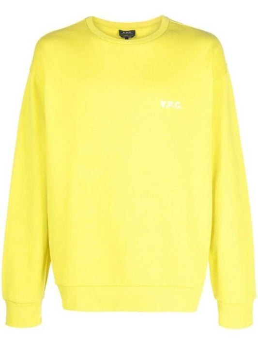 Clint Chest Logo Sweatshirt Yellow - A.P.C. - BALAAN 1