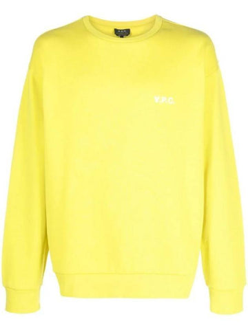 Clint Chest Logo Sweatshirt Yellow - A.P.C. - BALAAN 1