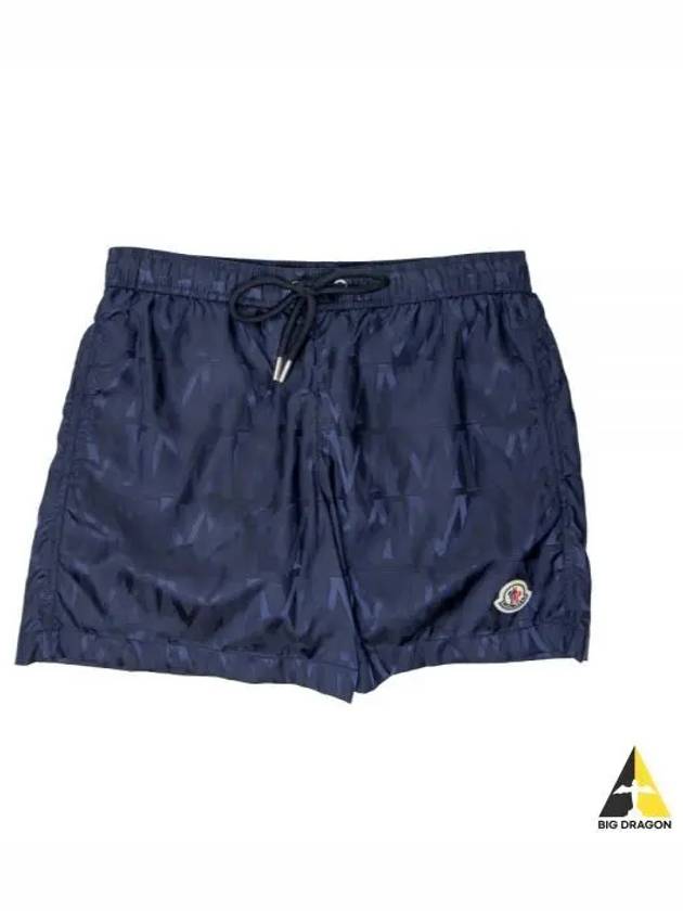 Monogram jacquard swim shorts blue - MONCLER - BALAAN 2