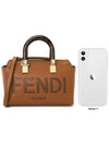 By The Way Small Leather Tote Bag Brown - FENDI - BALAAN 9