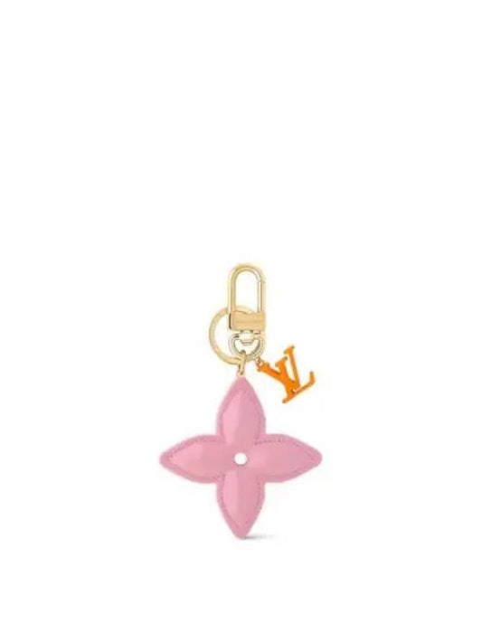 LV Pop Flower Bag Charm Key Holder Gold Pink - LOUIS VUITTON - BALAAN 2