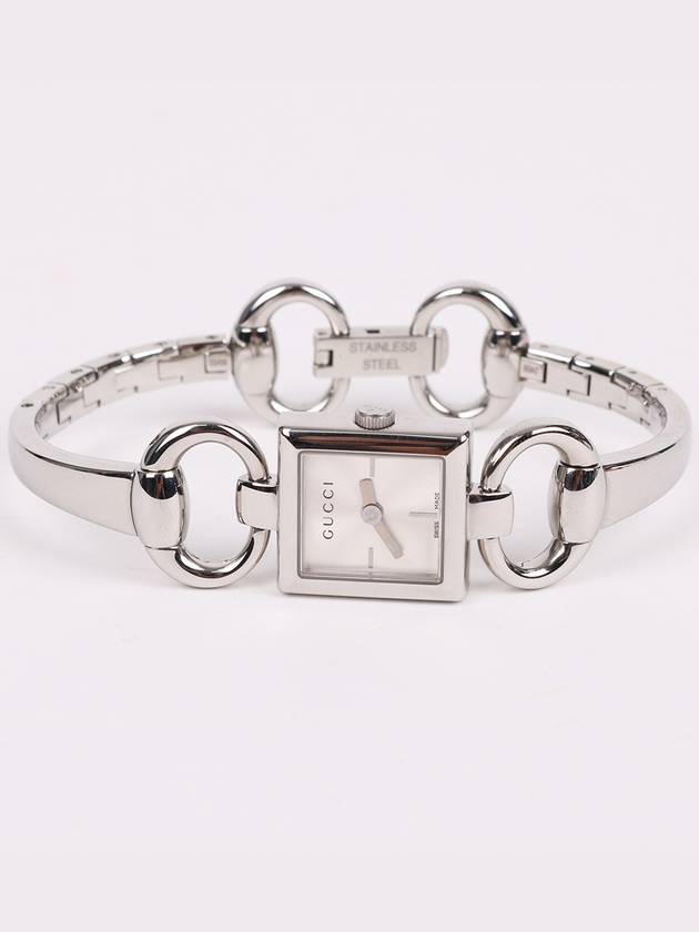 Square steel bracelet type women s watch 120 - GUCCI - BALAAN 4