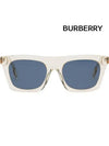 Sunglasses BE4318 389580 Transparent horn rim blue - BURBERRY - BALAAN 3