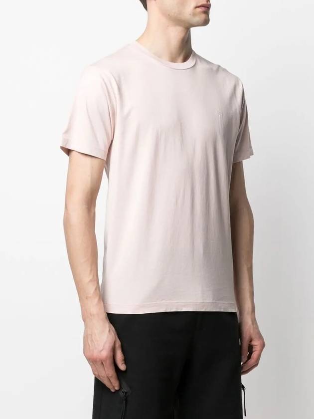 Marina Logo Short Sleeve T-Shirt Indie Pink - STONE ISLAND - BALAAN 4