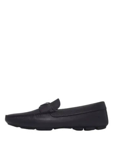 Saffiano triangle logo loafers men - PRADA - BALAAN 1